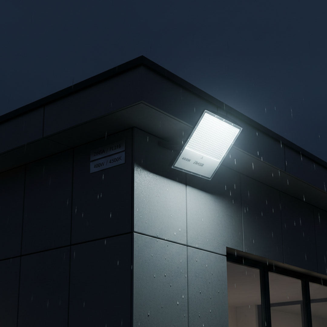 كشاف خارجي متحرك كهربائي شمسي ZINSA/FL316/400W/4500K