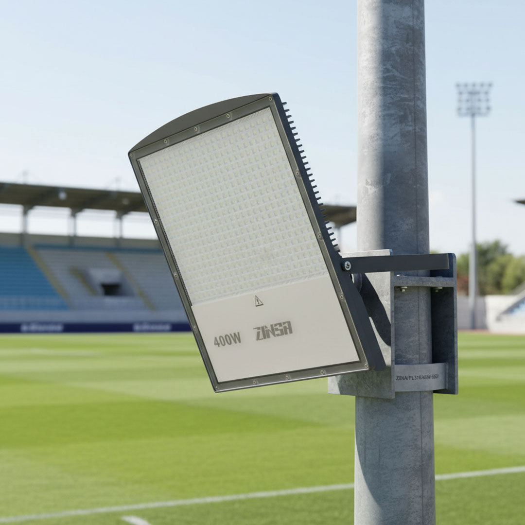 كشاف خارجي متحرك كهربائي ابيض ZINSA/FL316/400W/6500K