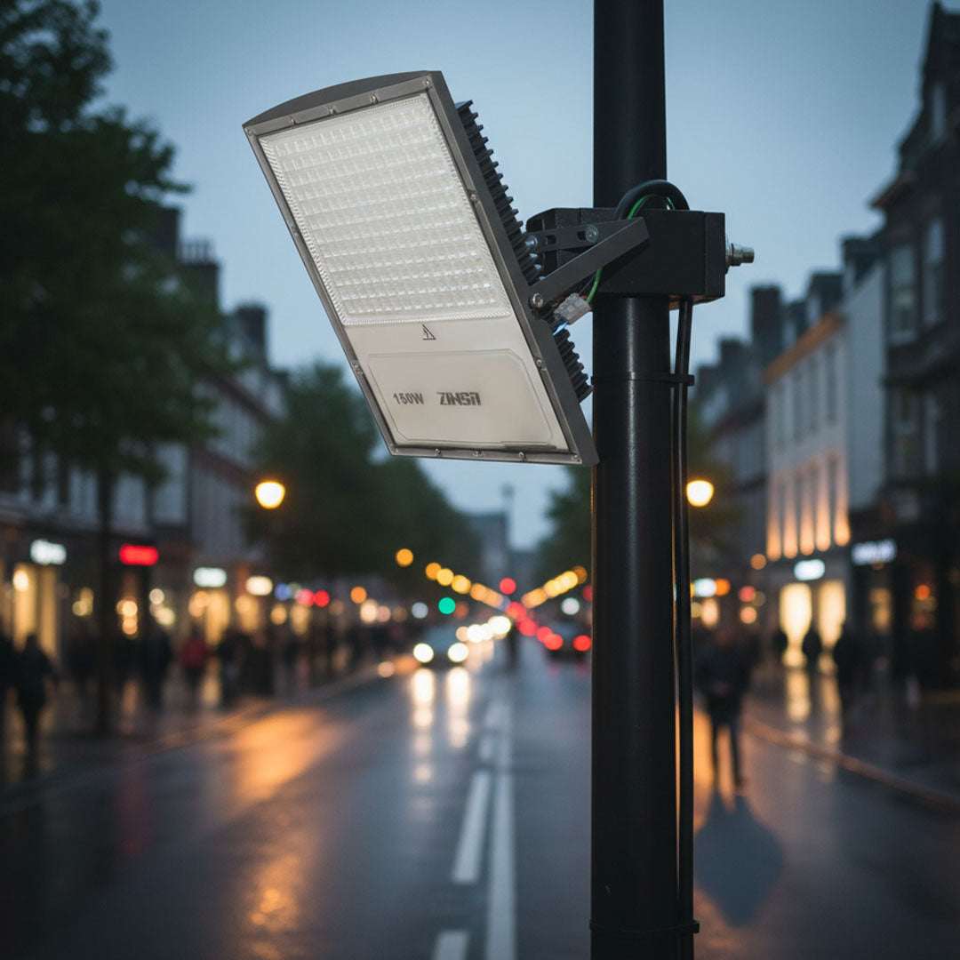 كشاف خارجي متحرك كهربائي ابيض ZINSA/FL316/150W/6500K