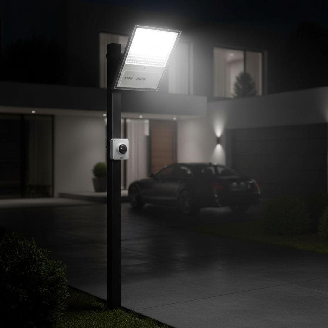 كشاف خارجي متحرك كهربائي ابيض ZINSA/FL316/150W/6500K