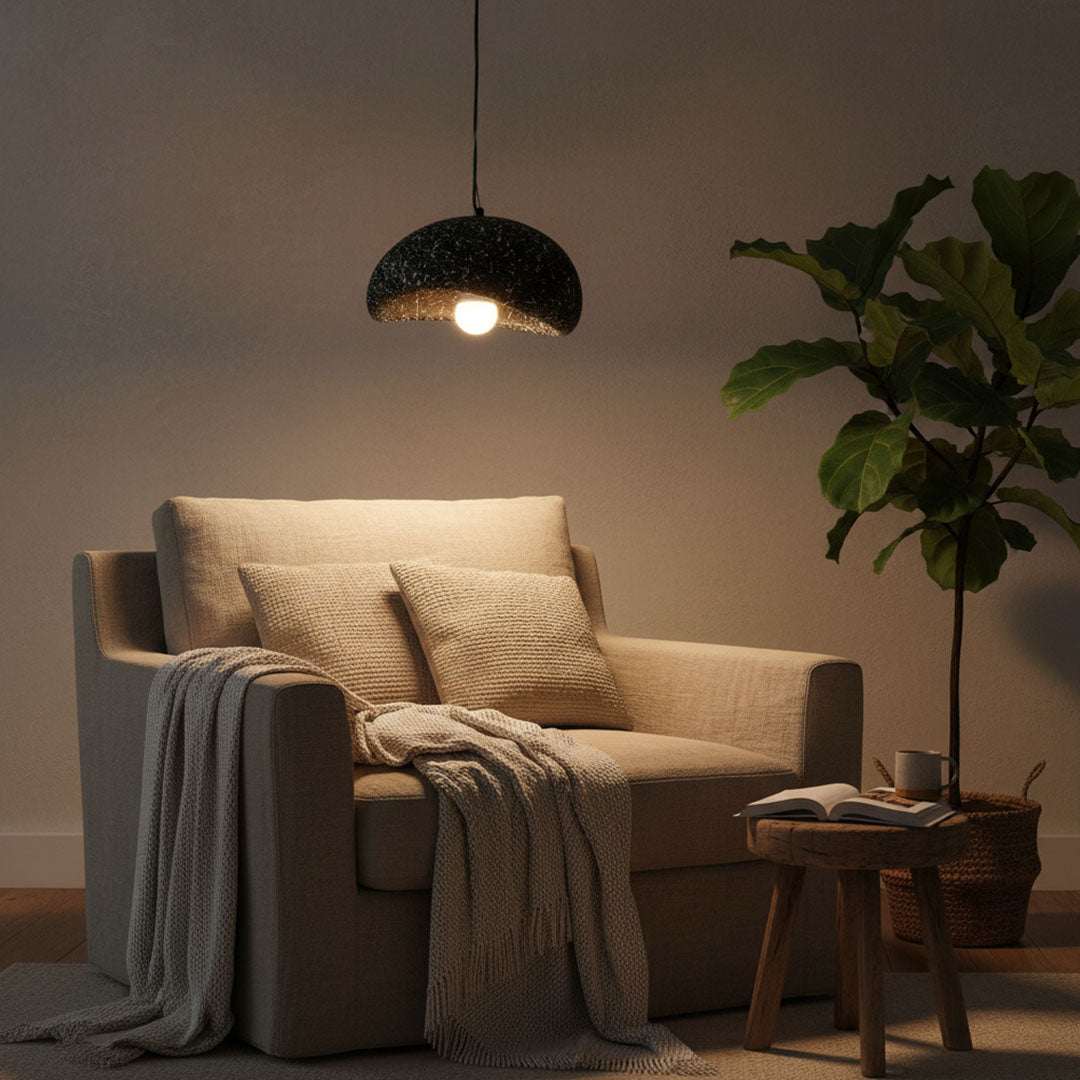 ثريا معلقة ZINSA/MXJS001 - 30 سم - E27 - أسود