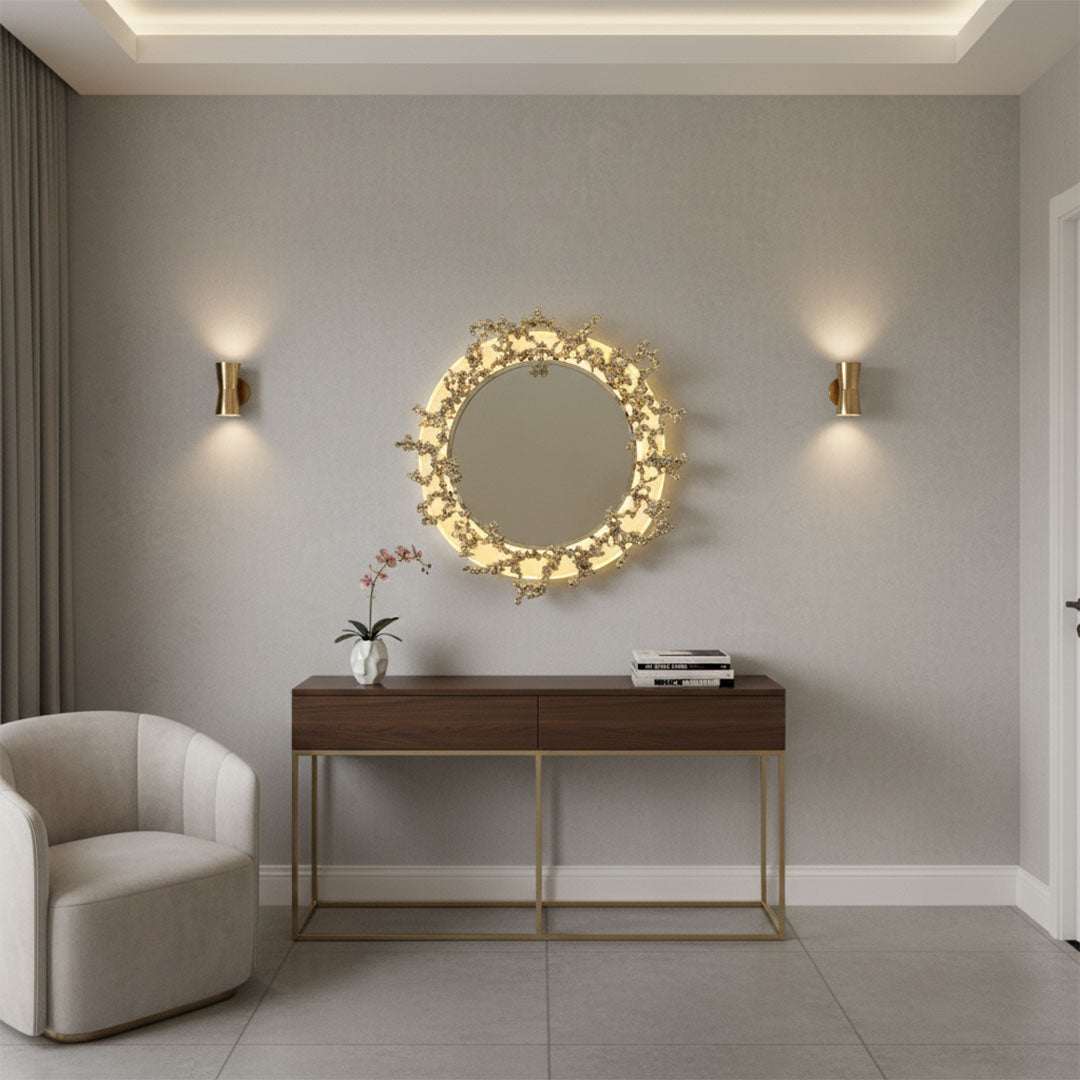 مرايا LED ZINSA  تصميم عصري للحمام وغرف النوم
