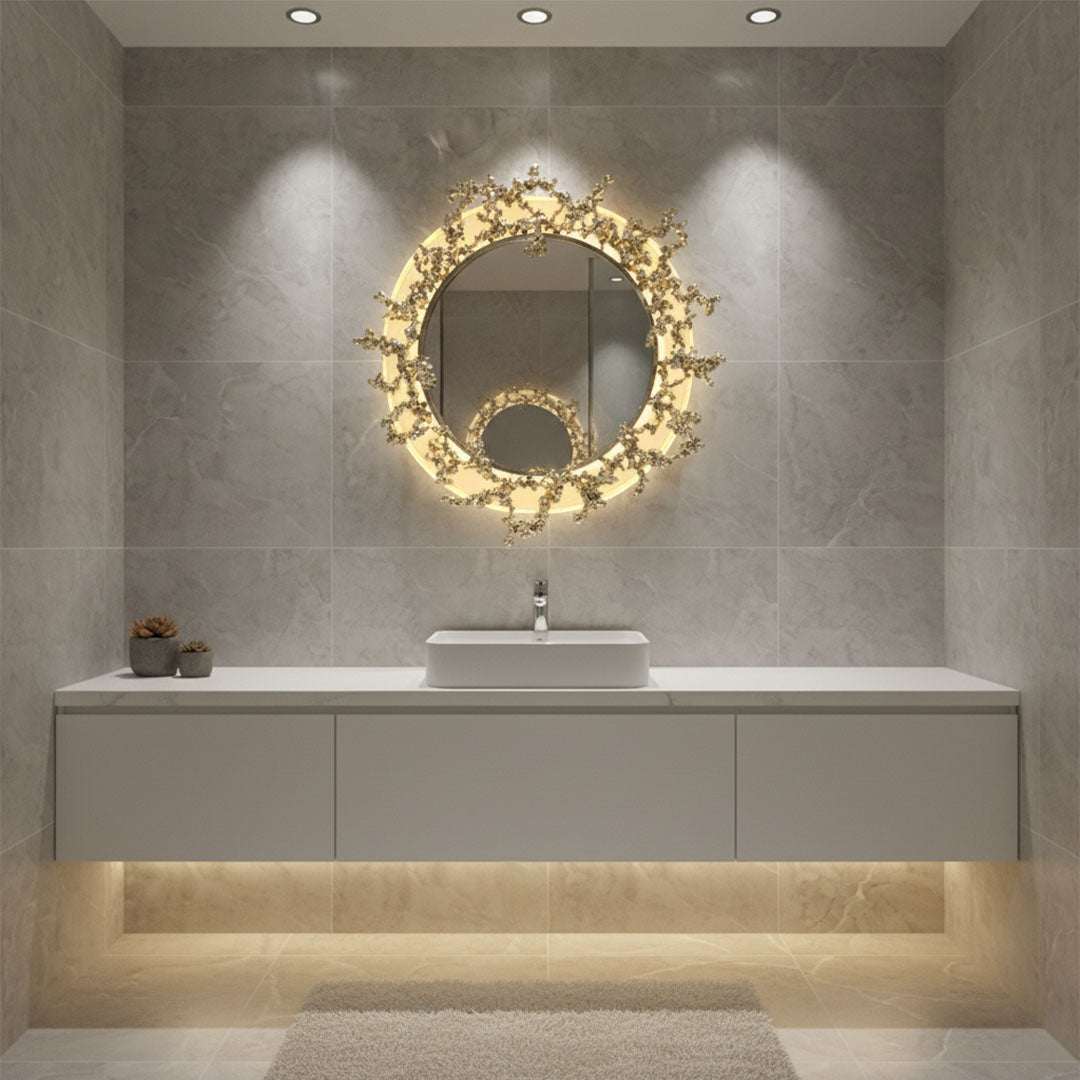 مرايا LED ZINSA  تصميم عصري للحمام وغرف النوم