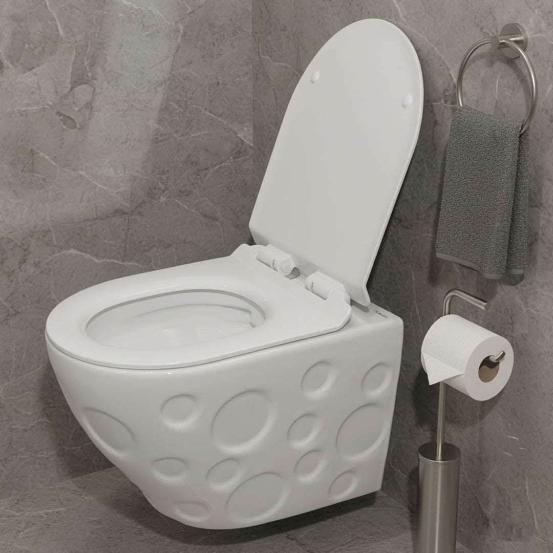 كرسي جداري أبيض فاخر FLAGON موديل D-4175W