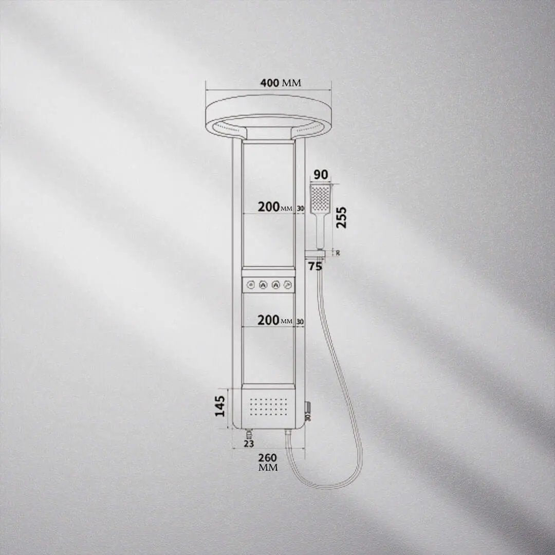 دش مخفي FLAGON - Zinco