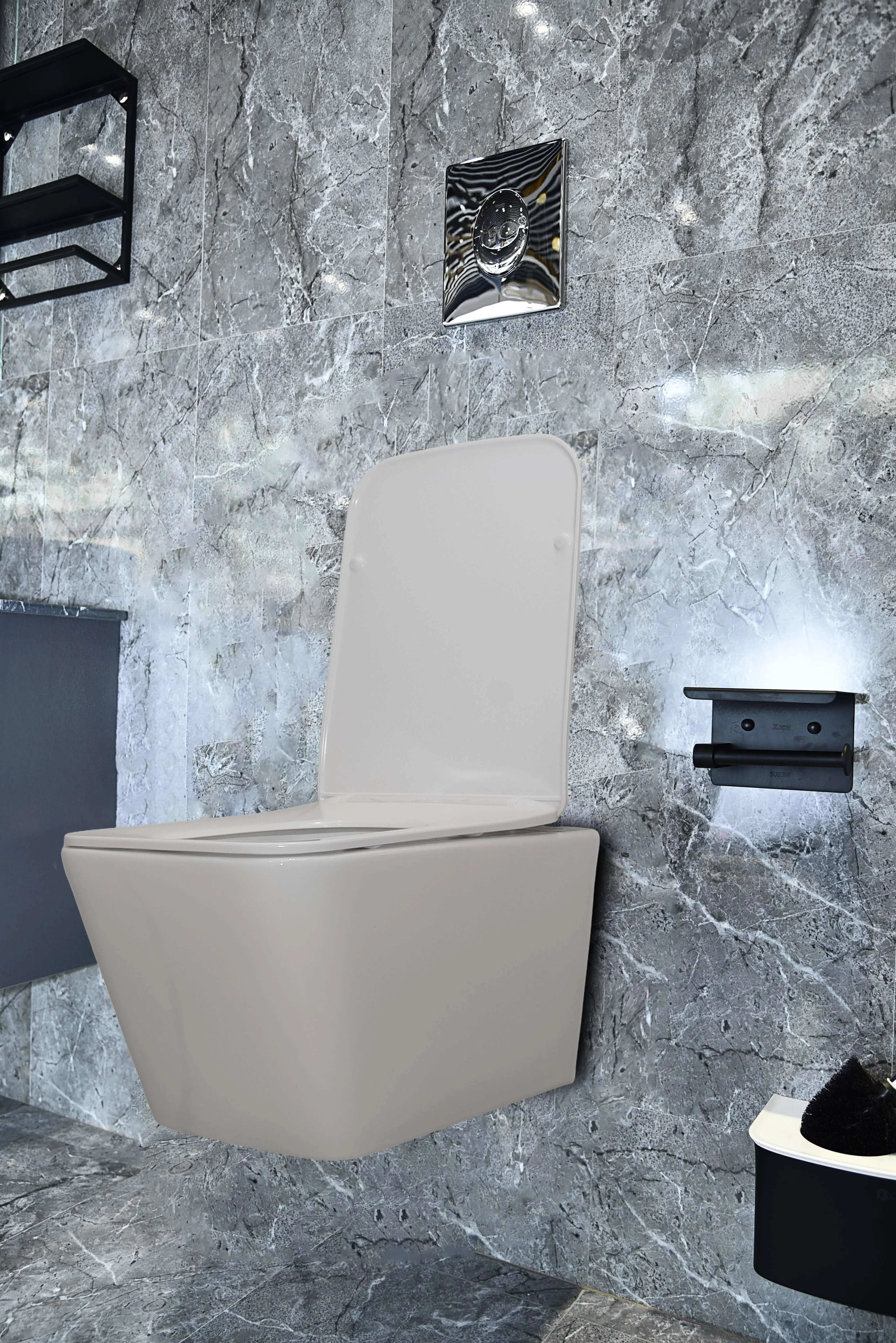 كرسي افرنجي جداري ابيض FLAGON - Zinco