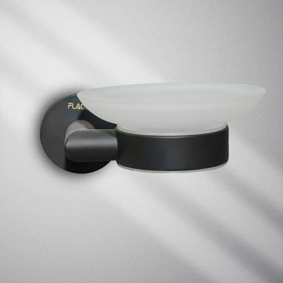 حامل صابون اسود  FLAGON - Zinco