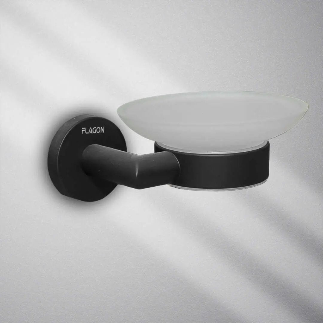 حامل صابون اسود  FLAGON - Zinco