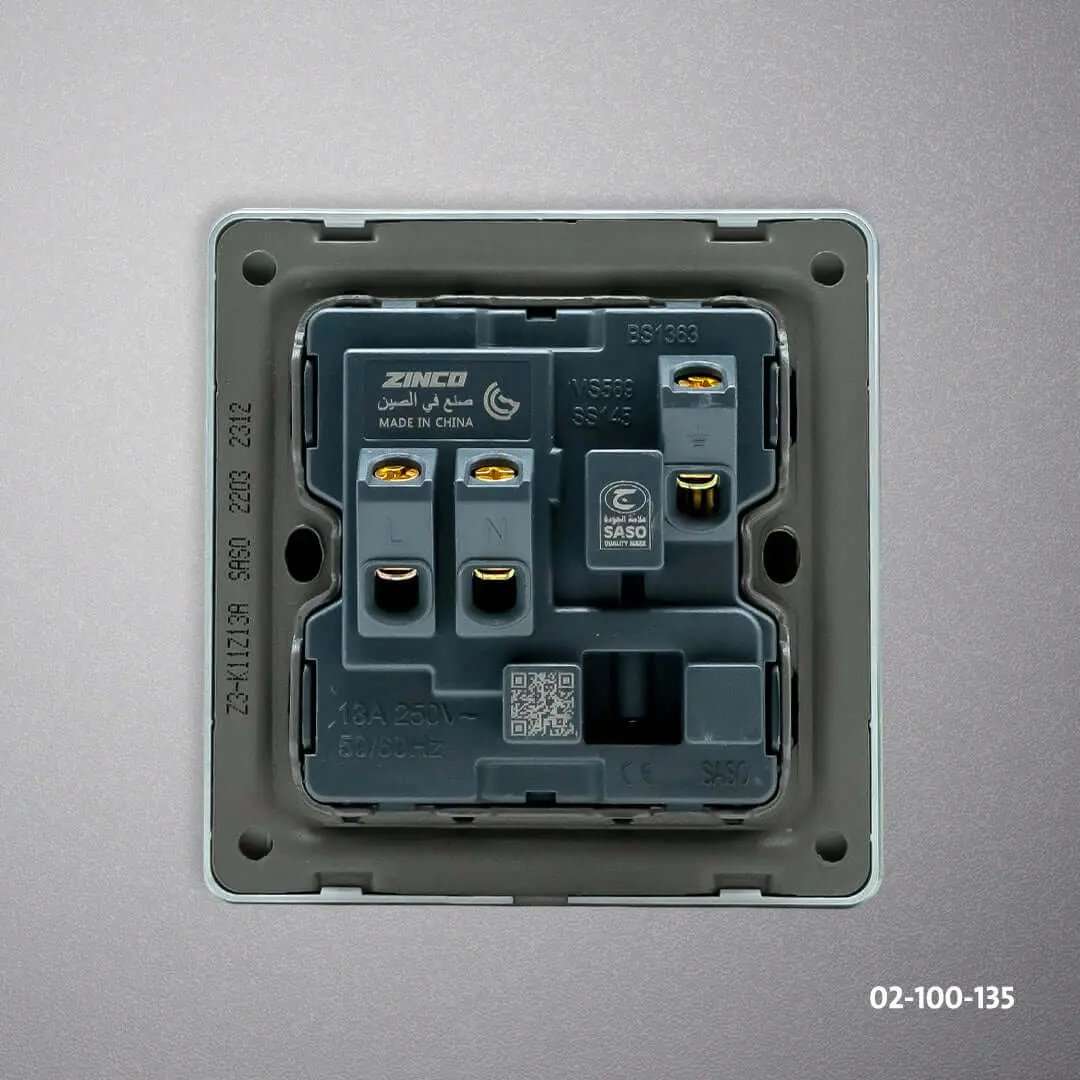 فيش بمفتاح سلفر ZINCO A13 - Zinco