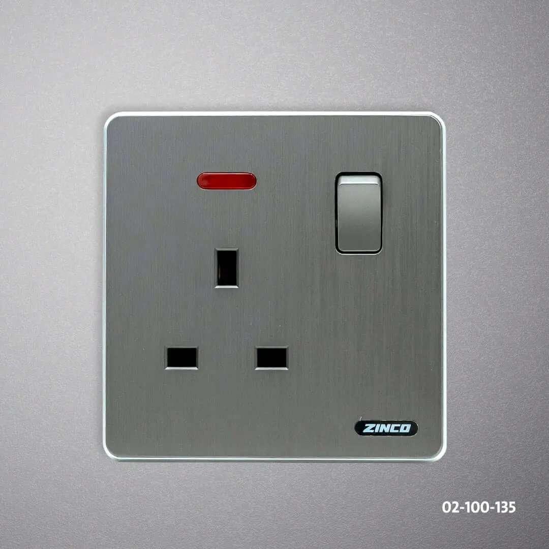 فيش بمفتاح سلفر ZINCO A13 - Zinco