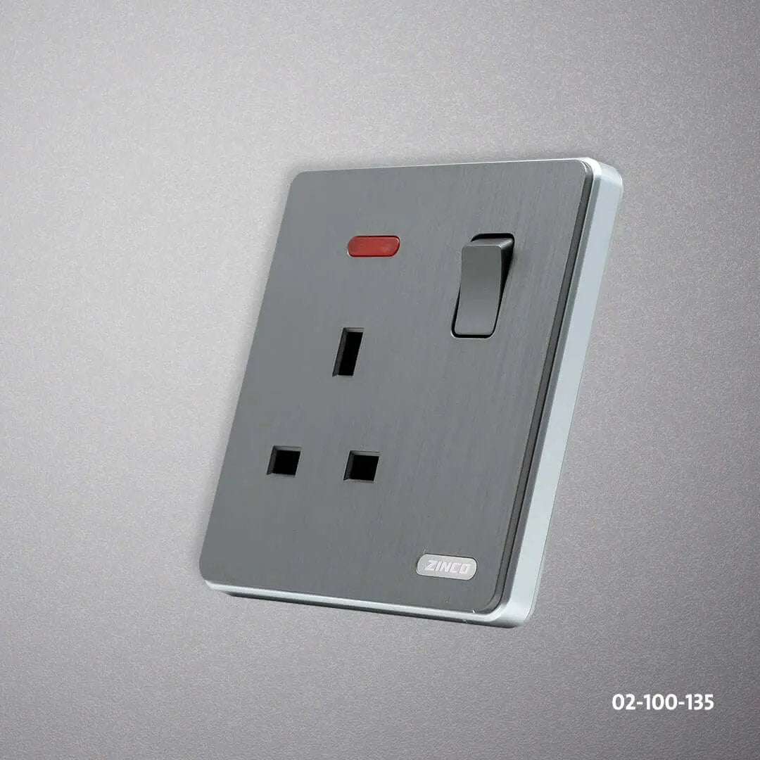 فيش بمفتاح سلفر ZINCO A13 - Zinco