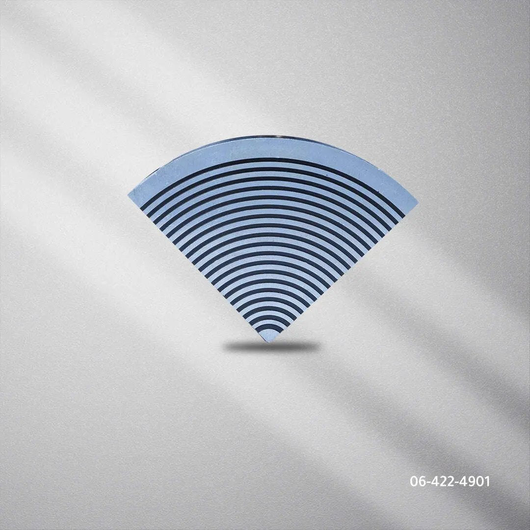 فريم ثلاثي مربع بدون عاكس المونيوم ابيض - Zinco