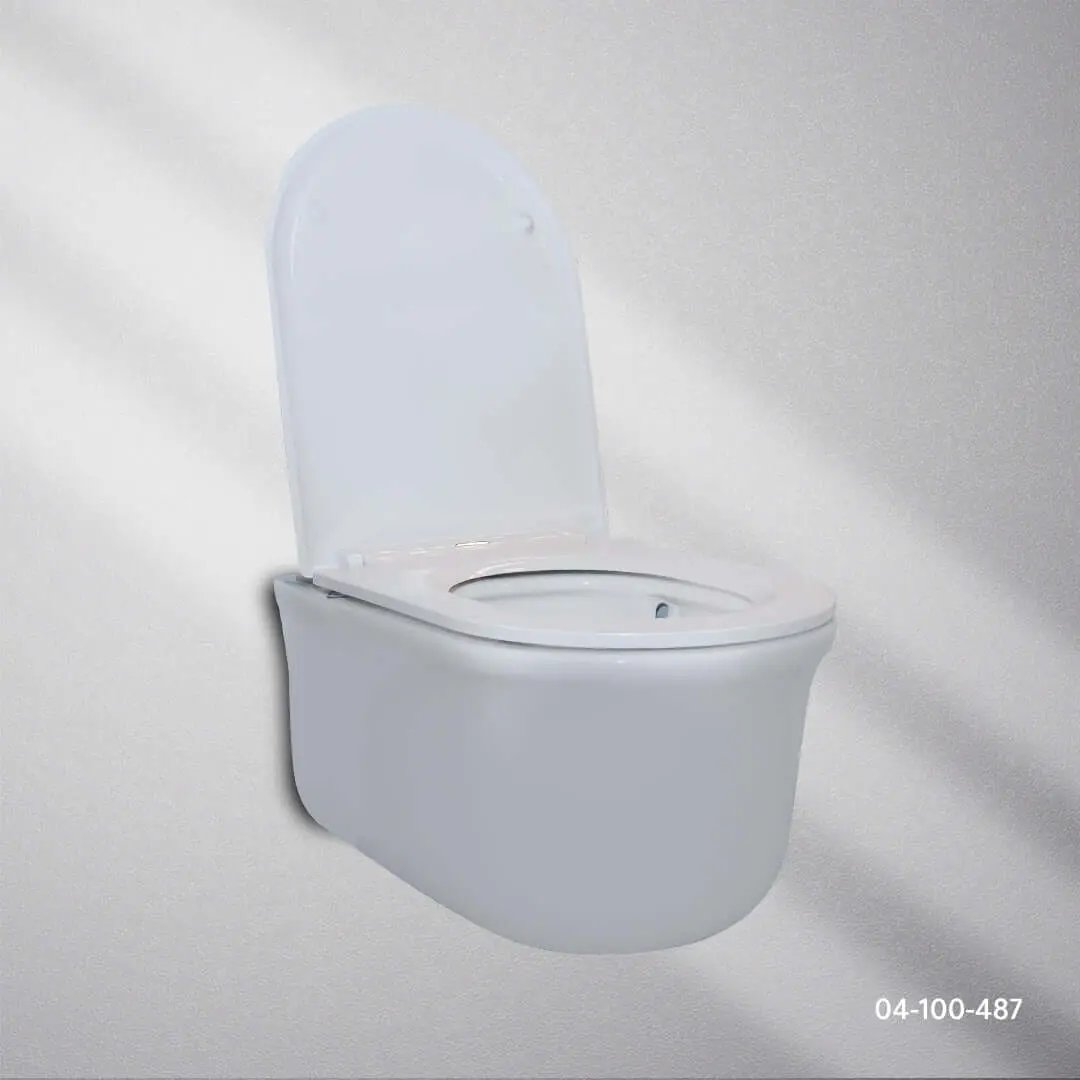 كرسي افرنجي جداري ابيض ZINCO - Zinco