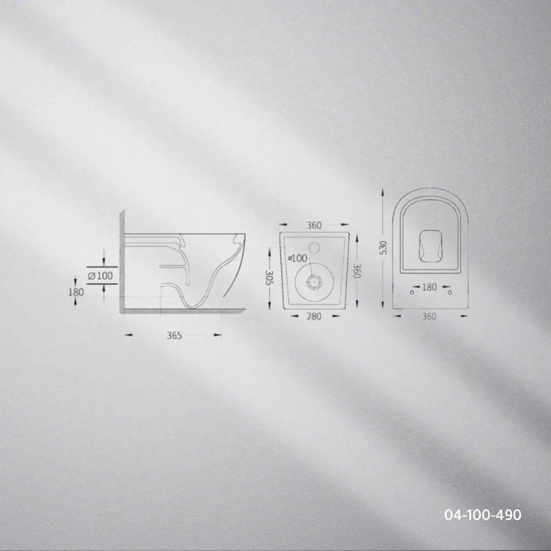 كرسي افرنجي جداري اسود ZINCO - Zinco