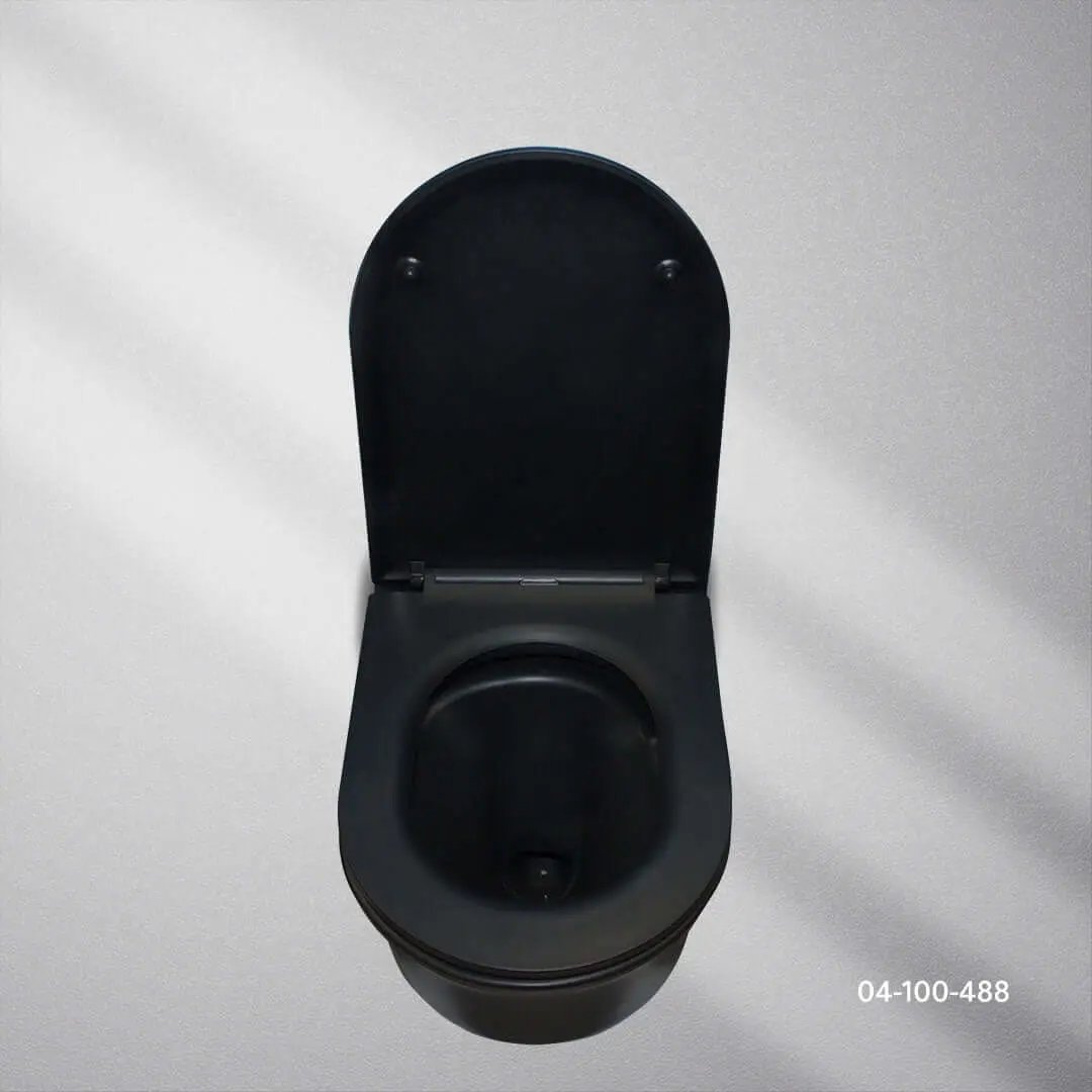 كرسي افرنجي جداري اسود ZINCO - Zinco