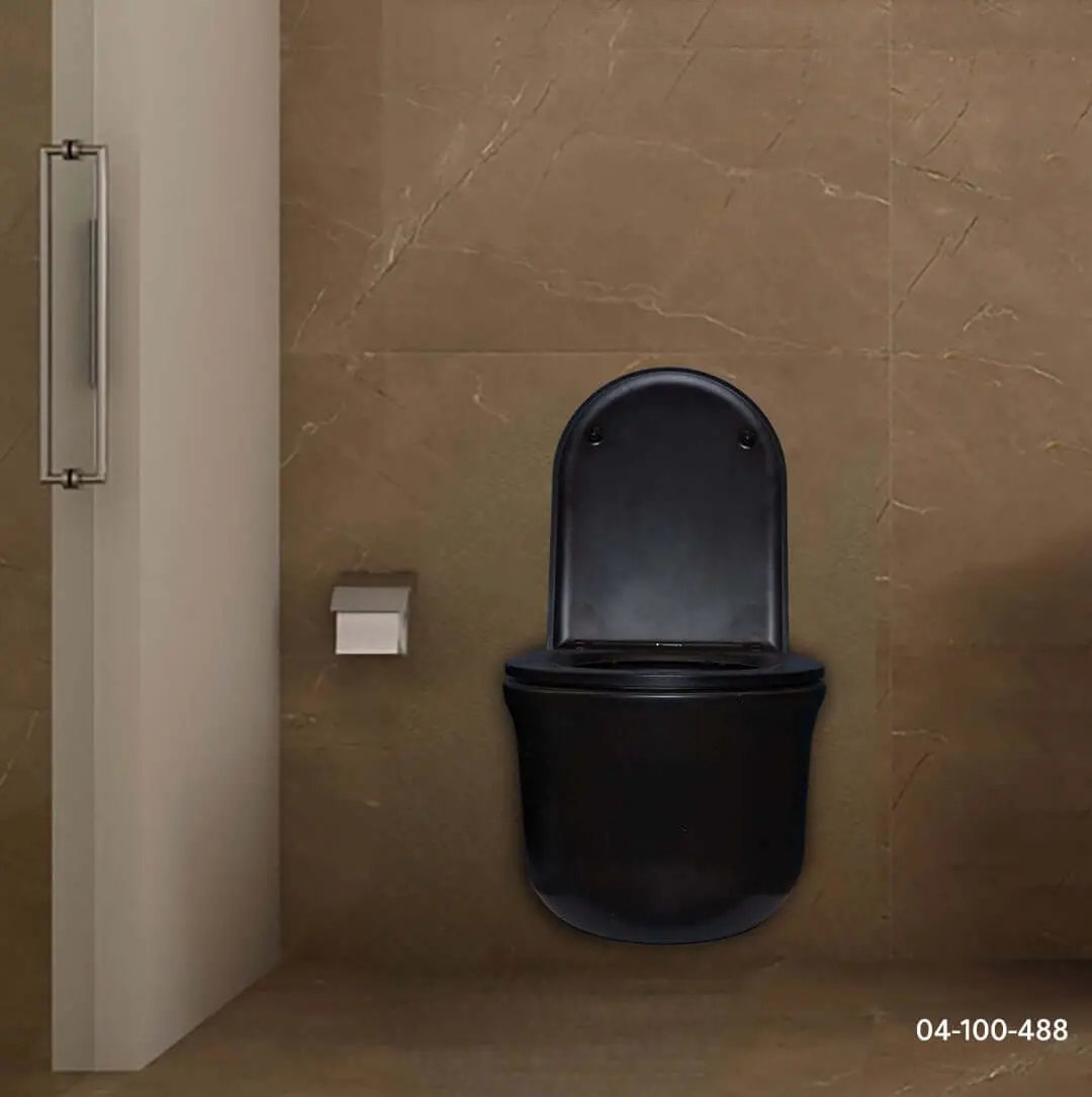 كرسي افرنجي جداري اسود ZINCO - Zinco